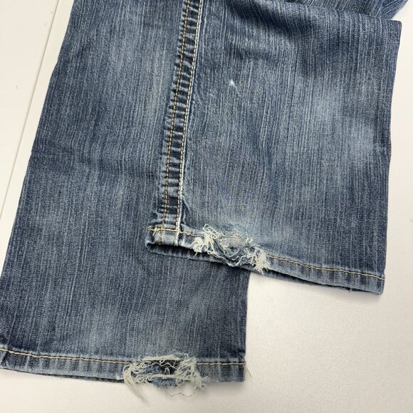 Ariat M4 FR Relaxed Boot Cut Jeans Mens 36x30 Blue Workwear Western Cowboy - Picture 9 of 16